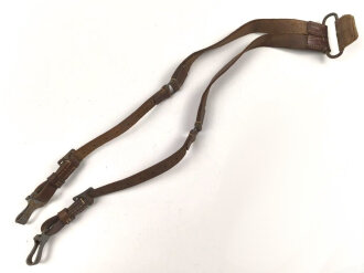 Ersatzteil für eine Packtasche der Wehrmacht. Ungereinigt, Leder angetrocknet