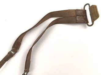 Ersatzteil für eine Packtasche der Wehrmacht. Ungereinigt, Leder angetrocknet