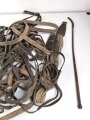 Großes Konvolut Lederriemen / Lederzeug, meist Kavallerie. Alles mehr oder weniger defekt. Insgesamt 13 Kilo
