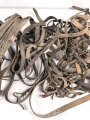 Großes Konvolut Lederriemen / Lederzeug, meist Kavallerie. Alles mehr oder weniger defekt. Insgesamt 13 Kilo