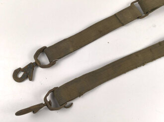 U.S. Army, Fahrzeuggurt für zum Beispiel GMC Truck, hinten am Ende der Ladefläche. Höchstwahrschein aus der Zeit des 2. Weltkrieg. Ungereinigtes Stück.