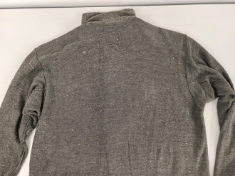 Diensthemd für Mannschaften des Heeres. Mausgraue Ausführung, getragenes Stück