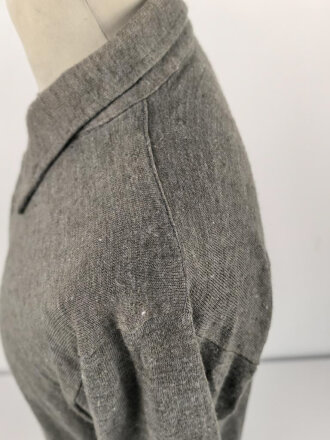 Diensthemd für Mannschaften des Heeres. Mausgraue Ausführung, getragenes Stück