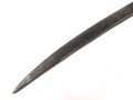 Klinge für einen Säbel, Länge 79cm, Gesamtlänge 97cm,  Breite 33mm. Alter und Herkunft unbekannt.
