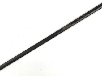 Klinge für eine Blankwaffe, Länge 75cm, Gesamtlänge 91,5cm,  Breite 16mm. Hersteller " Heiss Graz"