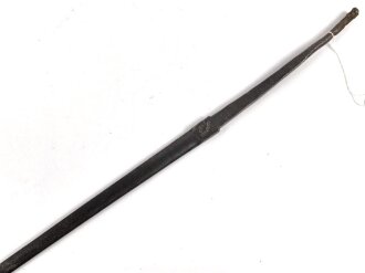 Klinge für eine Blankwaffe, Länge 75cm, Gesamtlänge 91,5cm,  Breite 16mm. Hersteller " Heiss Graz"