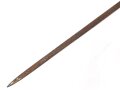 Klinge für eine Blankwaffe, Länge 68cm, Gesamtlänge 77cm,  Breite 14,4mm. Alter und Herkunft unbekannt.