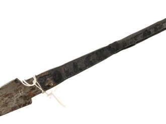 Klinge für eine Blankwaffe, Länge 86cm, Gesamtlänge 104cm,  Breite 17,6mm. Alter und Herkunft unbekannt., Markiert "WEDiMittel"
