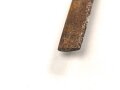 Klinge für eine Blankwaffe, Länge 86,5cm, Gesamtlänge 104cm,  Breite 15,9mm. Alter und Herkunft unbekannt.