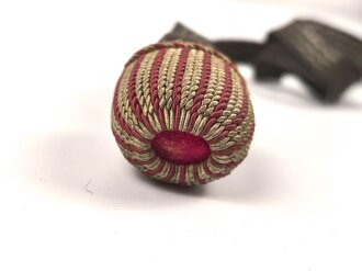 Portepee für das Extra Seitengewehr der Feuerwehr III.Reich, getragenes Stück