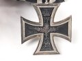 Ordenschnalle eines tapferen Frontkämpfers im 1. Weltkrieg.. Eisernes Kreuz 2. Klasse 1914 / Ehrenkreuz für Frontkämpfer