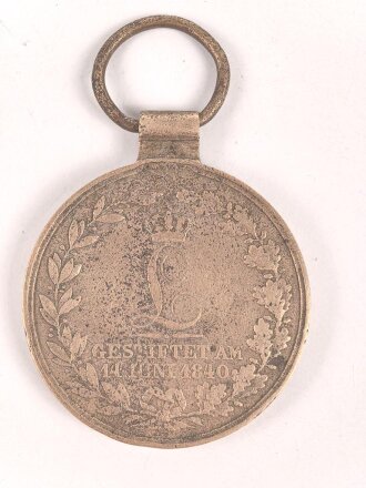 Hessen, Felddienstzeichen (Kriegsdenkmünze) 1840, Messing