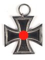 Eisernes Kreuz 2. Klasse 1939 mit Hersteller " 19 " im Bandring für " E.Ferdinand Wiedmann, Frankfurt a. Main ",Seltener Hersteller, Hakenkreuz mit voller Schwärzung