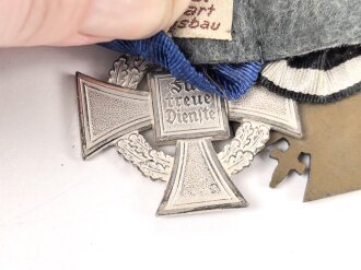 Ordenschnalle eines tapferen, württembergischen Frontkämpfers in beiden Weltkriegen.