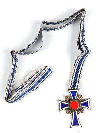 Ehrenkreuz der Deutschen Mutter in bronze an langem Band