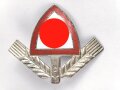 Reichsarbeitsdienst , emailliertes Mützenabzeichen in sehr gutem Zustand