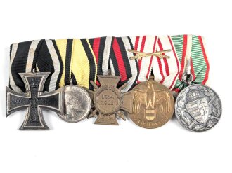 Ordenschnalle eines tapferen Frontkämpfers im 1. Weltkrieg.