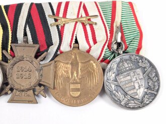 Ordenschnalle eines tapferen Frontkämpfers im 1. Weltkrieg.