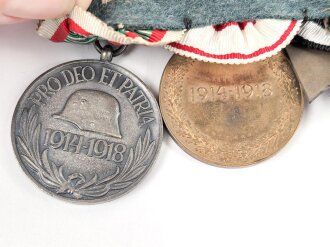 Ordenschnalle eines tapferen Frontkämpfers im 1. Weltkrieg.