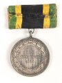 Sachsen-Weimar, Allgemeines Ehrenzeichen 1914 in Silber mit Schwertern , Kriegsmetall versilbert