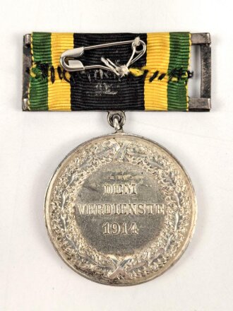 Sachsen-Weimar, Allgemeines Ehrenzeichen 1914 in Silber mit Schwertern