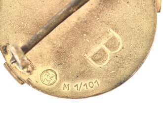 HJ Führersportabzeichen, Hersteller M1/101, B Stück, getragen