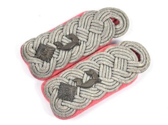 Panzertruppe, Paar Schulterstücke für einen Oberstleutnant der Instandsetzungseinheiten. getragenes Paar