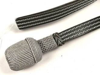 Kaiserreich oder frühe Wehrmacht, Portepee zum Säbel für Offiziere, ungebrauchtes Stück