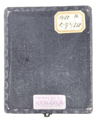 1. Weltkrieg, Eisernes Kreuz 2. Klasse 1914 in Etui. Das Eiserne Kreuz in gutem Zustand, mit Markierung im Bandring