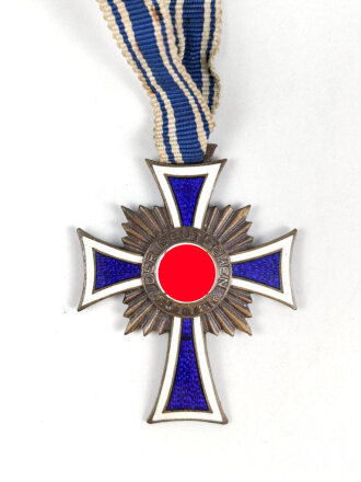 Ehrenkreuz der Deutschen Mutter in bronze,  an langem Band
