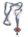 Ehrenkreuz der Deutschen Mutter in bronze,  an langem Band