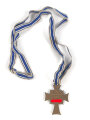 Ehrenkreuz der Deutschen Mutter in bronze,  an langem Band