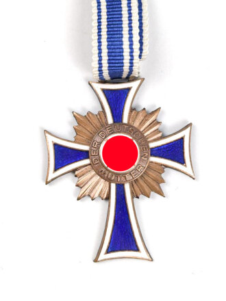 Ehrenkreuz der Deutschen Mutter in bronze,  an langem Band