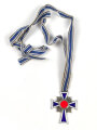 Ehrenkreuz der Deutschen Mutter in silber,  an langem Band