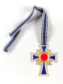 Ehrenkreuz der Deutschen Mutter in gold,  an Bandabschnitt