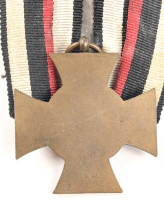 Ehrenkreuz für Kriegsteilnehmer, Hersteller F. & Co. An Einzelspange