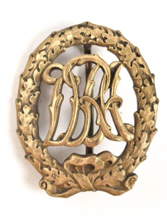 Deutsches Turn- und Sportabzeichen 1919-1934 DRA in gold, Hersteller Lauer Nürnberg