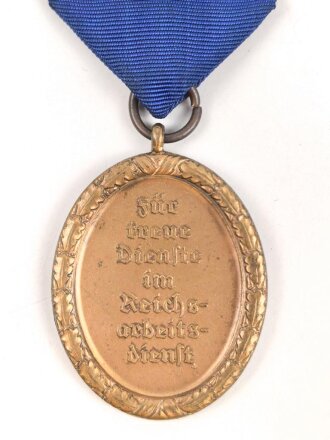 Reichsarbeitsdienst , Dienstauszeichnung für Männer 4. Stufe für 4 Jahre. Leichtmetall , an Tragenadel