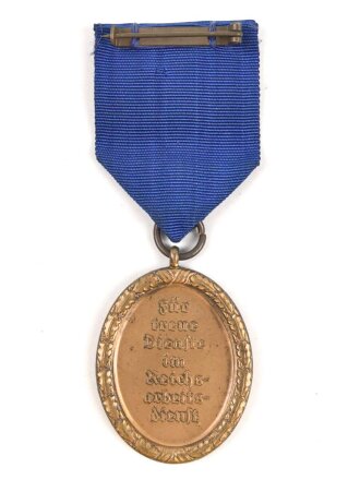 Reichsarbeitsdienst , Dienstauszeichnung für Männer 4. Stufe für 4 Jahre. Leichtmetall , an Tragenadel