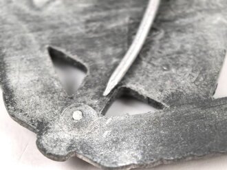 Reichsarbeitsdienst , Mützenabzeichen Zink lackiert, ein Splint fehlt