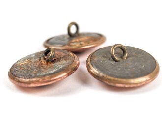 Feuerwehr, 3 Knöpfe je 24mm