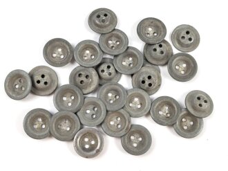 29 Stück Knöpfe für die Zeltbahn der Wehrmacht. gebraucht