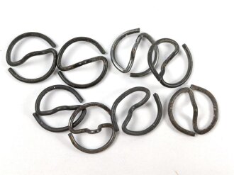 8 Stück S Ringe für Uniformen III.Reich