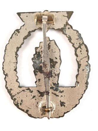 Minensucher Kriegsabzeichen, Hersteller WH auf der Nadel für Walter & Henlein/Hobacher. Ungereinigtes Stück aus Zink. Selten