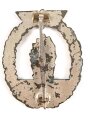 Minensucher Kriegsabzeichen, Hersteller WH auf der Nadel für Walter & Henlein/Hobacher. Ungereinigtes Stück aus Zink. Selten