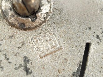 Infanteriesturmabzeichen, Zink versilbert, Hersteller JFS, leicht verbogen