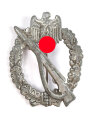 Infanteriesturmabzeichen, Zink versilbert, Hersteller JFS, leicht verbogen