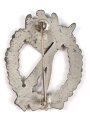 Infanteriesturmabzeichen, Zink versilbert, Hersteller JFS, leicht verbogen