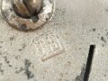 Infanteriesturmabzeichen, Zink versilbert, Hersteller JFS, leicht verbogen