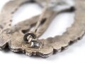 Infanteriesturmabzeichen, Zink versilbert, ungereinigtes Stück, Gegenhaken repariert
